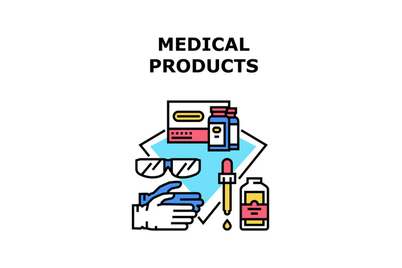 medical-products-vector-concept-color-illustration