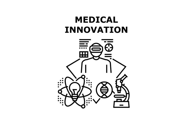 medical-innovation-concept-black-illustration