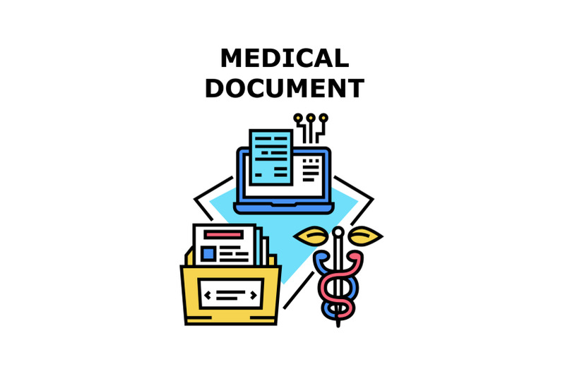 medical-document-vector-concept-color-illustration