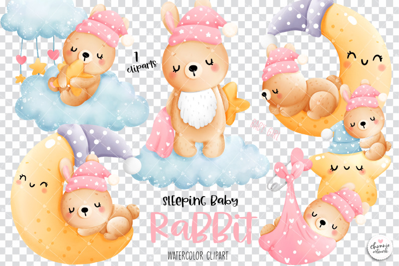 sleeping-baby-rabbit-clipart-baby-girl-clipart