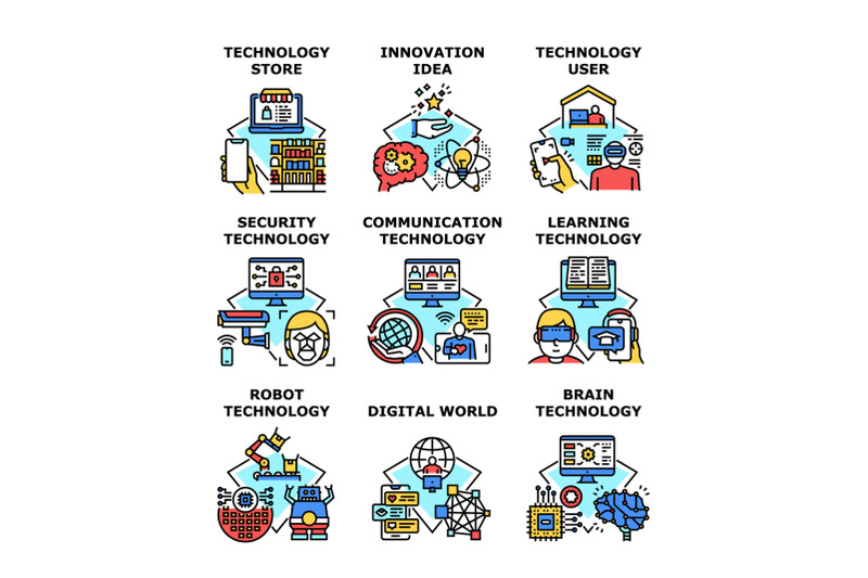 technology-network-tech-set-icon-vector-illustration