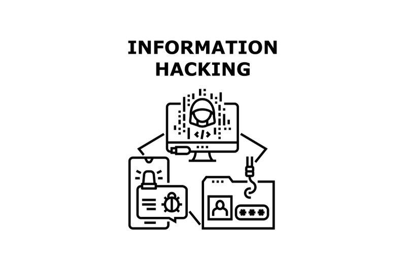 information-hacking-icon-vector-illustration