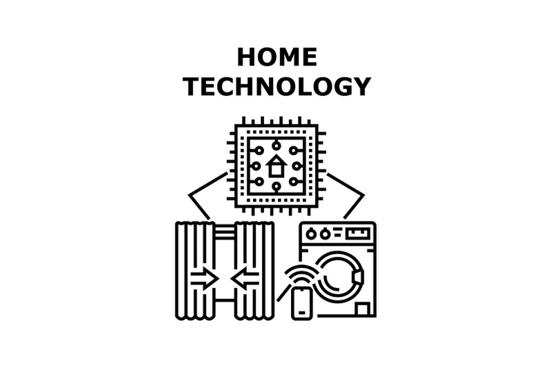 home-technology-icon-vector-illustration