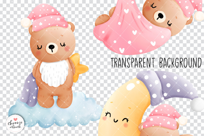 sleeping-baby-bear-clipart-baby-girl-clipart