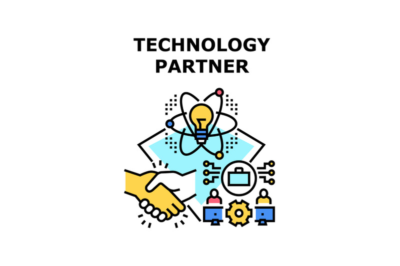 technology-partners-icon-vector-illustration