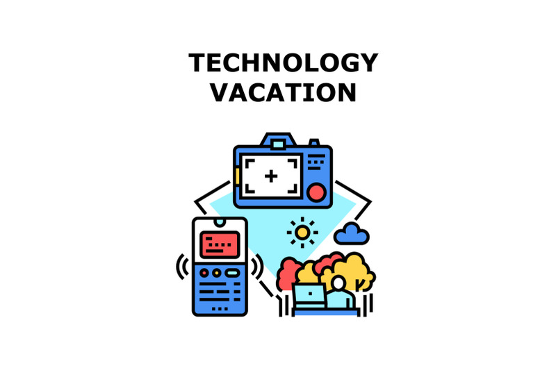 technology-vacation-icon-vector-illustration