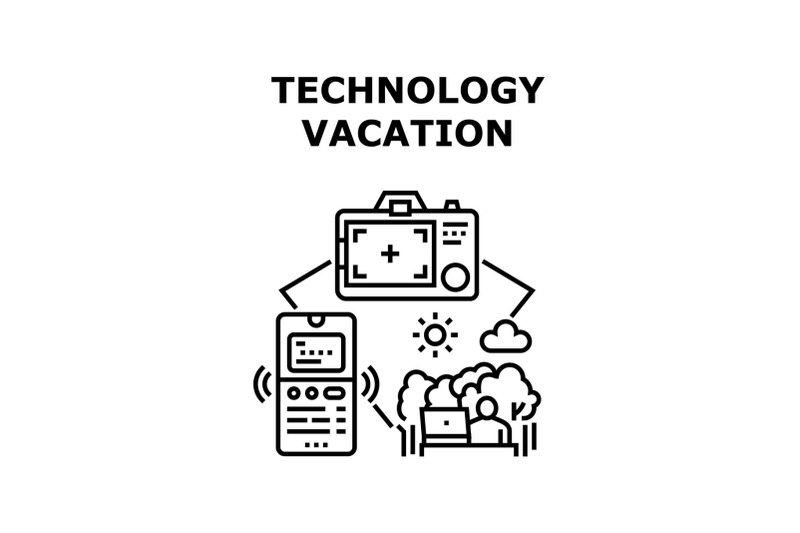 technology-vacation-icon-vector-illustration