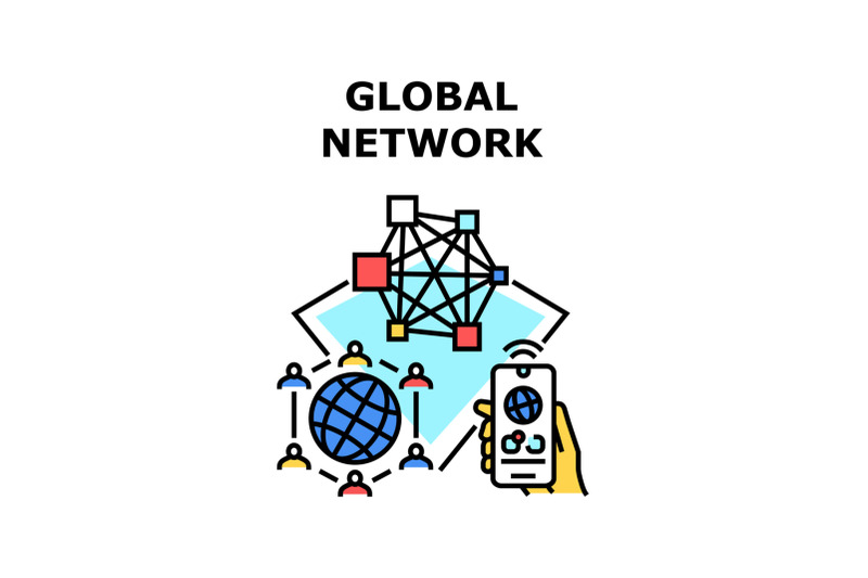 global-network-icon-vector-illustration