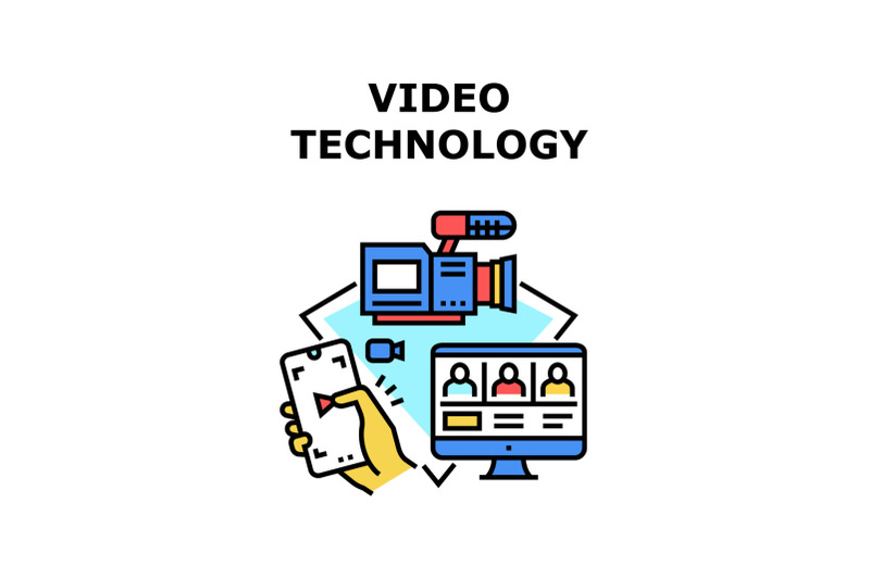 video-technology-icon-vector-illustration