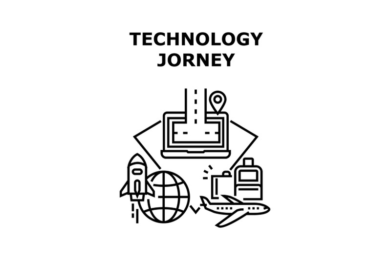 technology-jorney-icon-vector-illustration