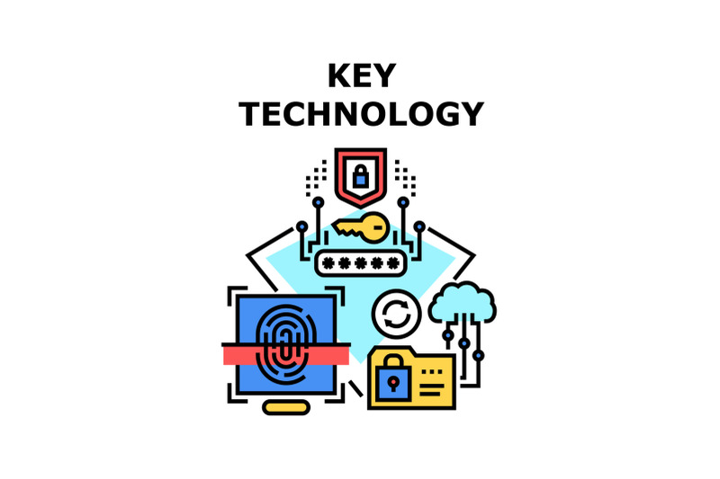 key-technology-icon-vector-illustration