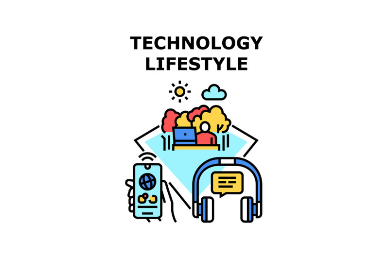 technology-lifestyle-icon-vector-illustration