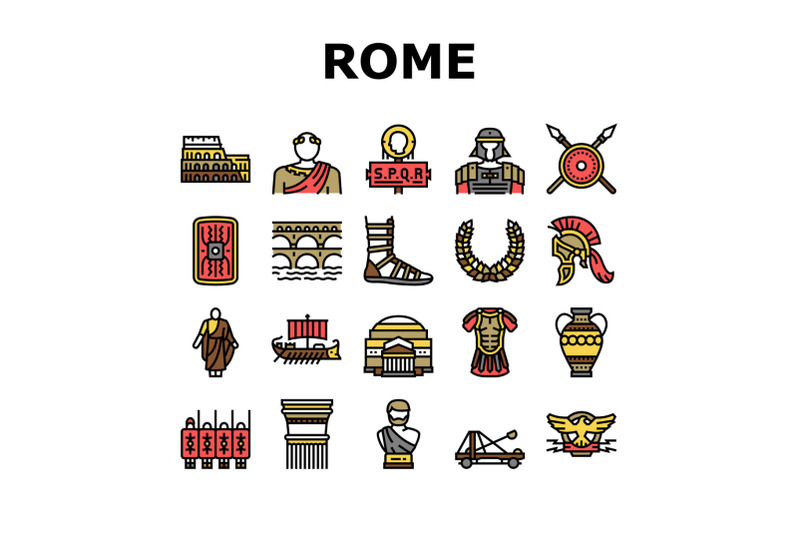 ancient-rome-antique-history-icons-set-vector