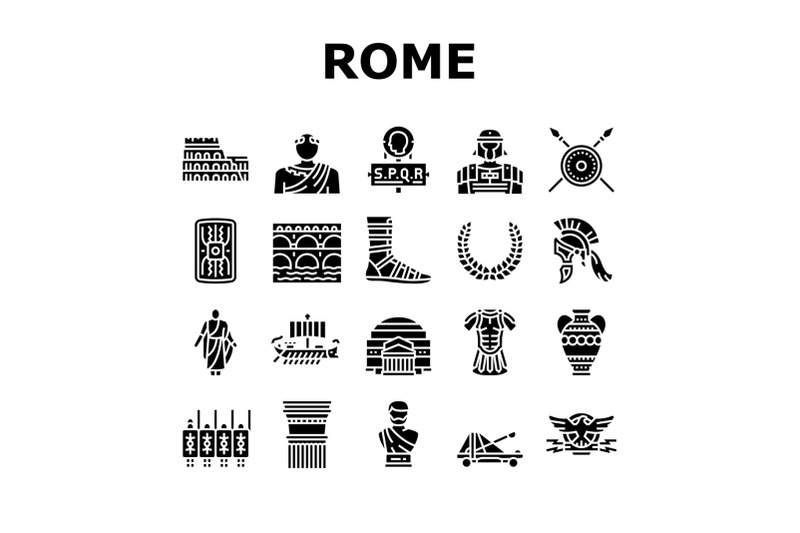 ancient-rome-antique-history-icons-set-vector