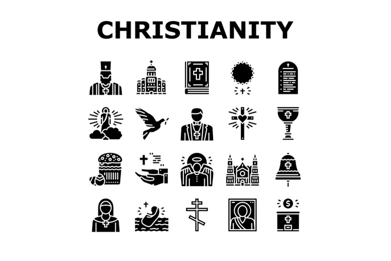 christianity-religion-church-icons-set-vector