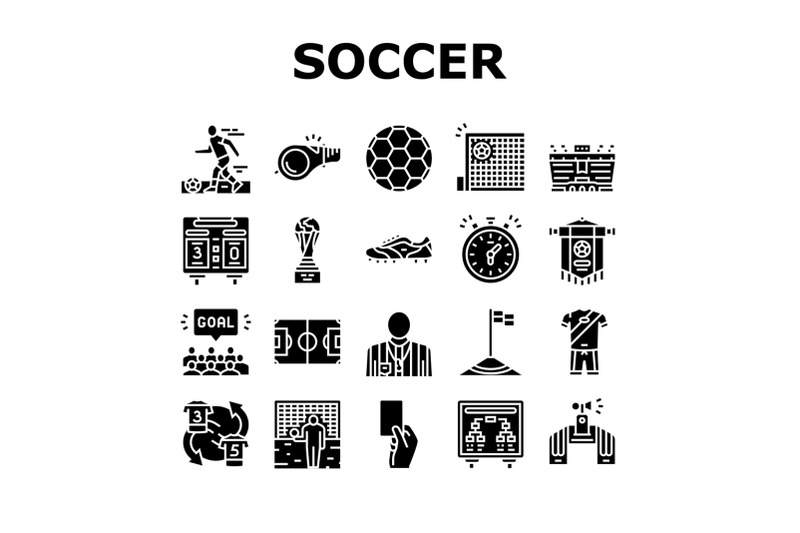 soccer-team-sport-game-on-stadium-icons-set-vector