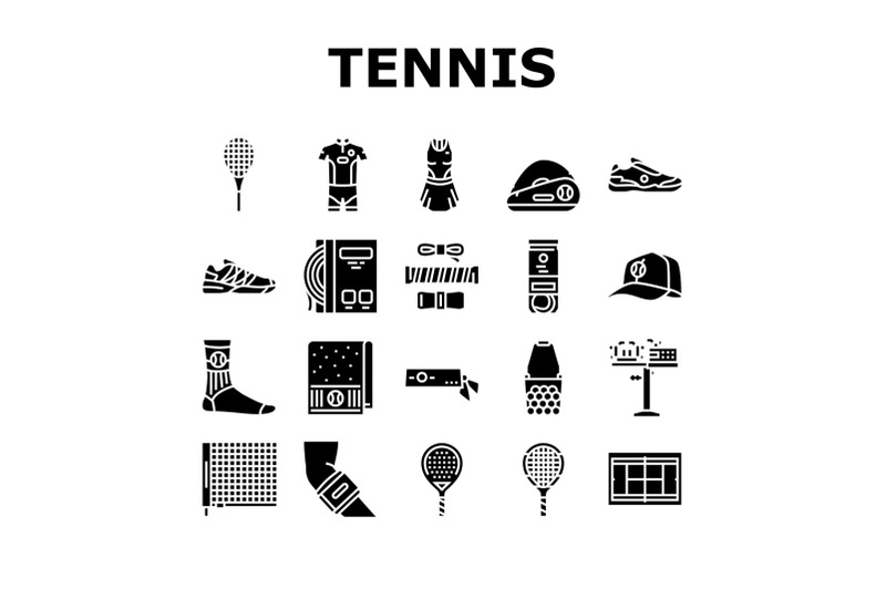 tennis-sport-game-competition-icons-set-vector