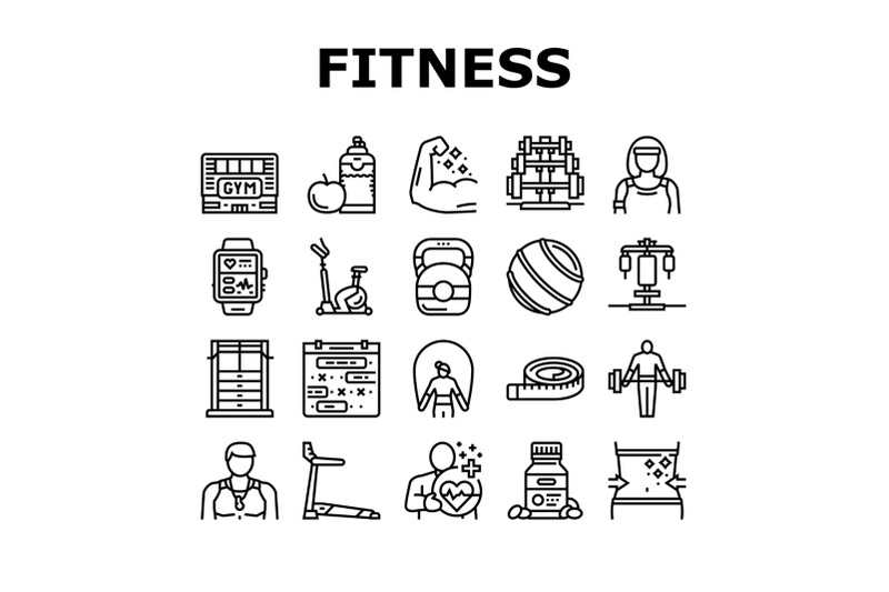 fitness-health-athlete-training-icons-set-vector