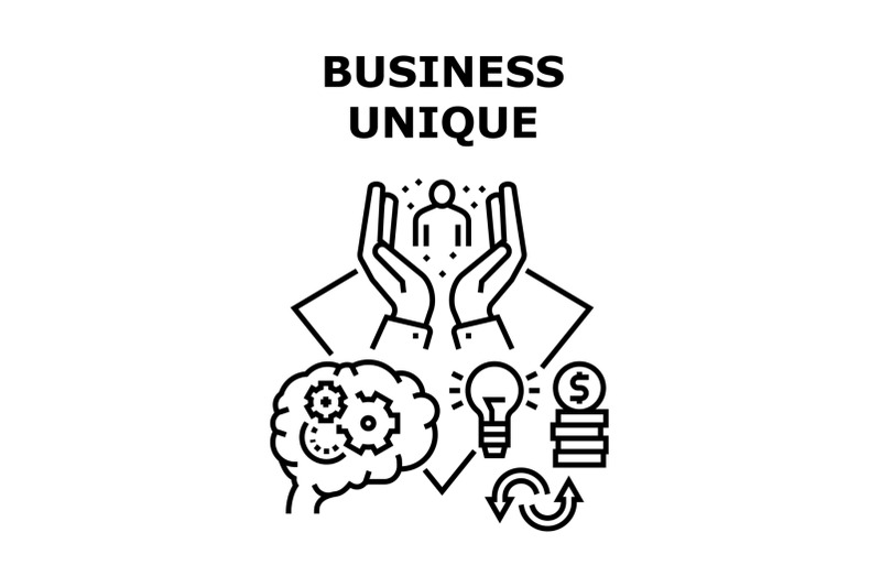 business-unique-vector-concept-black-illustration