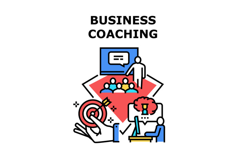 business-coaching-event-concept-color-illustration