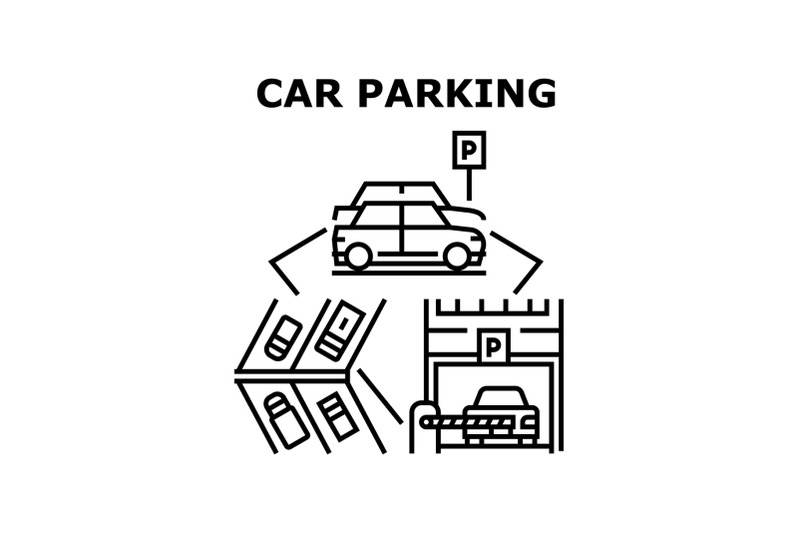car-parking-garage-concept-color-illustration
