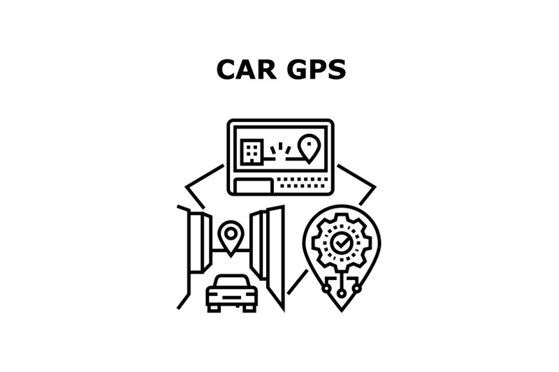 car-gps-device-vector-concept-black-illustration