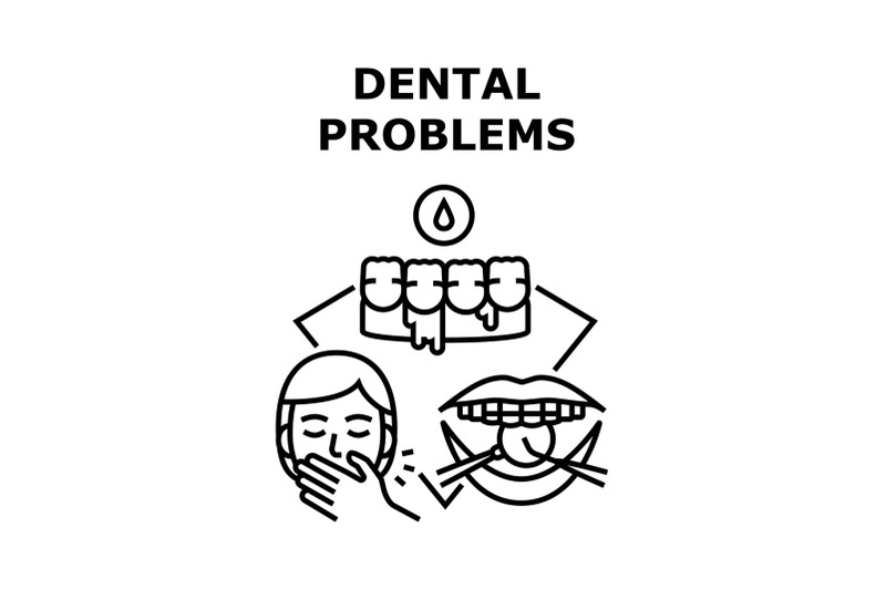 dental-problems-vector-concept-color-illustration