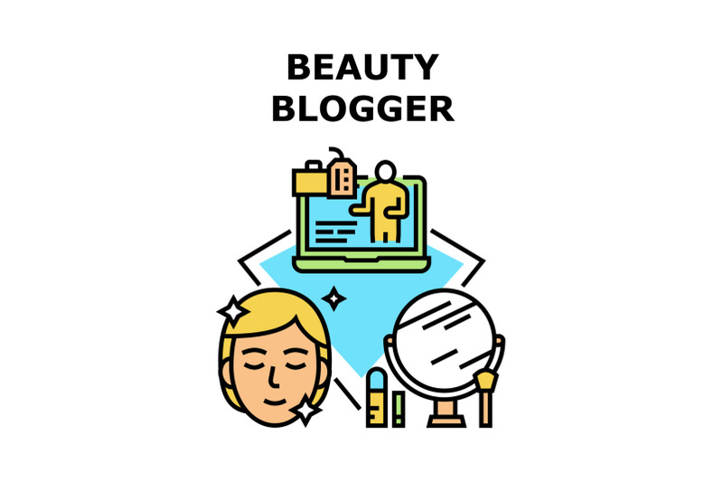 beauty-blogger-vector-concept-color-illustration