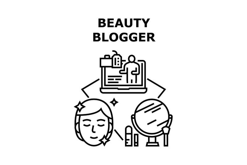 beauty-blogger-vector-concept-color-illustration