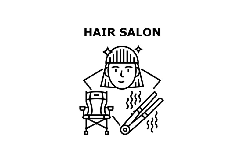 hair-salon-treatment-concept-black-illustration