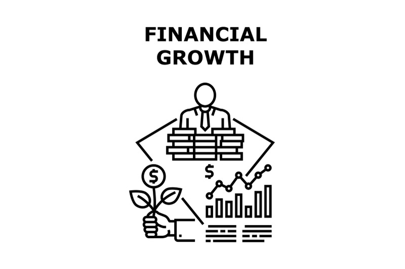 financial-growth-vector-concept-color-illustration