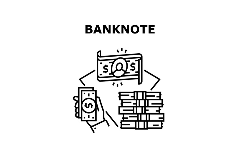 banknote-money-vector-concept-black-illustration