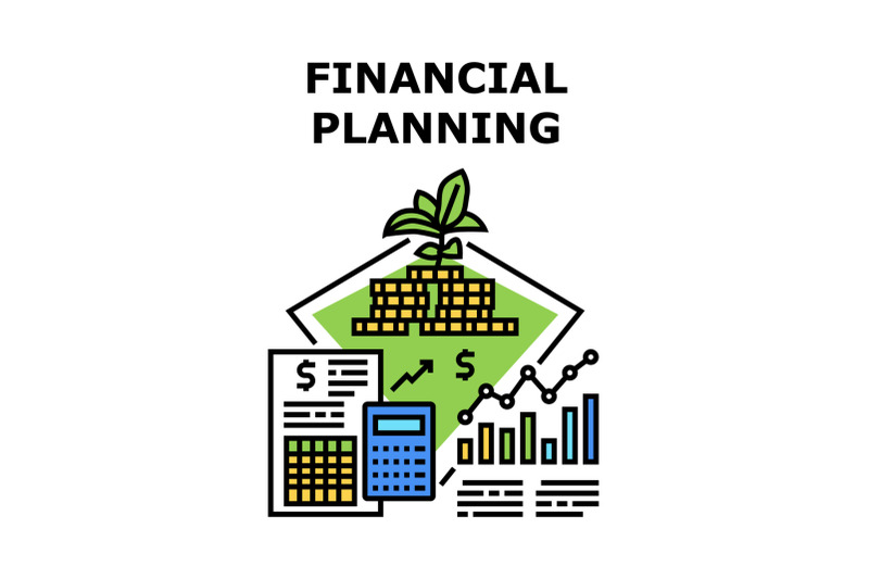 financial-planning-concept-color-illustration