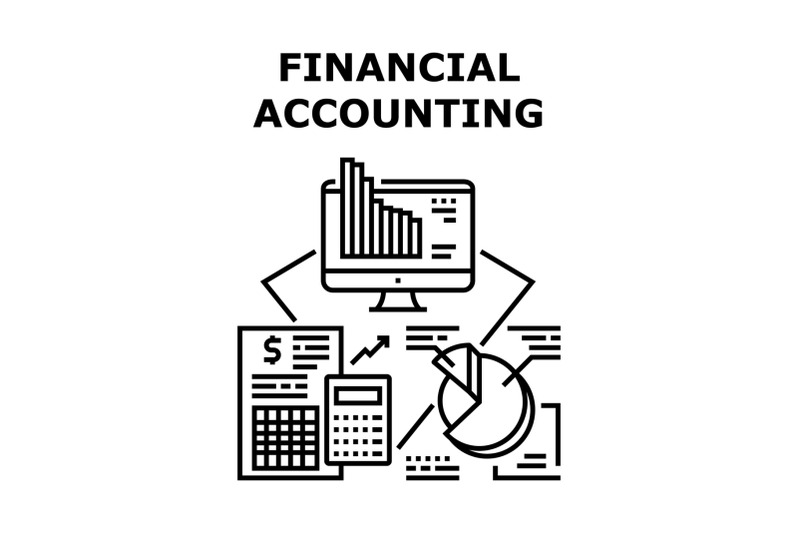 financial-accounting-concept-black-illustration