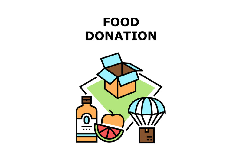 food-donation-vector-concept-color-illustration