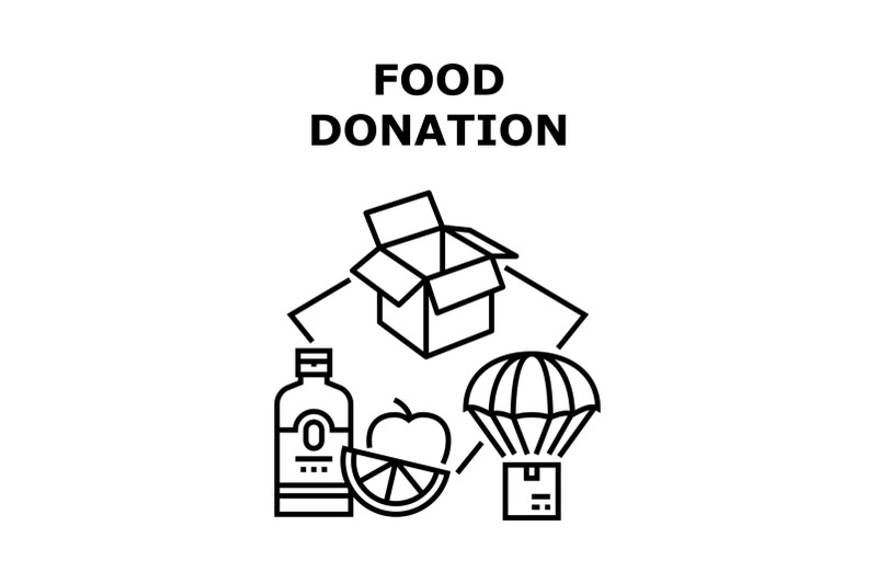 food-donation-vector-concept-color-illustration