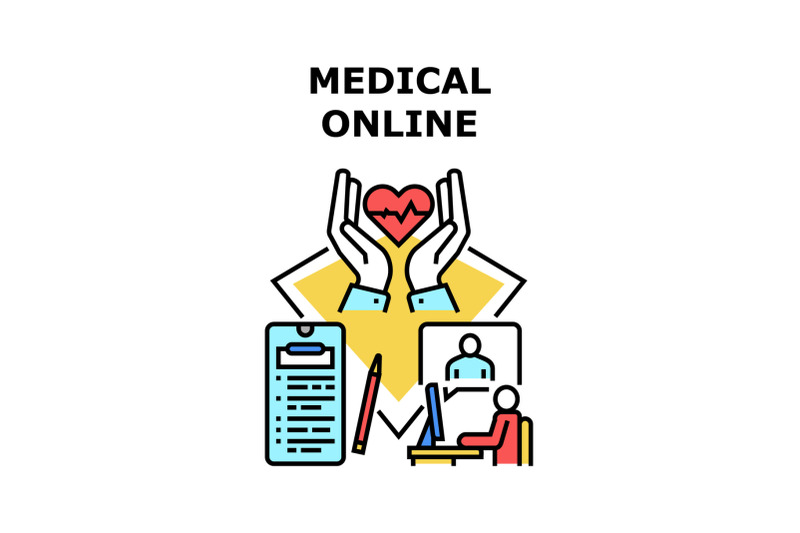 medical-online-vector-concept-color-illustration