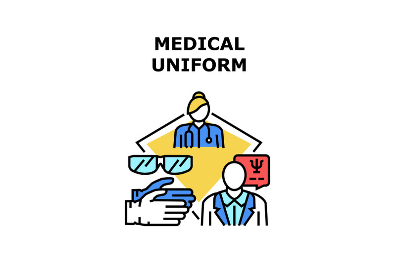 medical-uniform-vector-concept-color-illustration