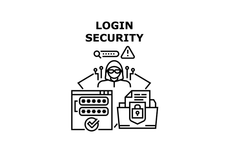 login-security-icon-vector-illustration