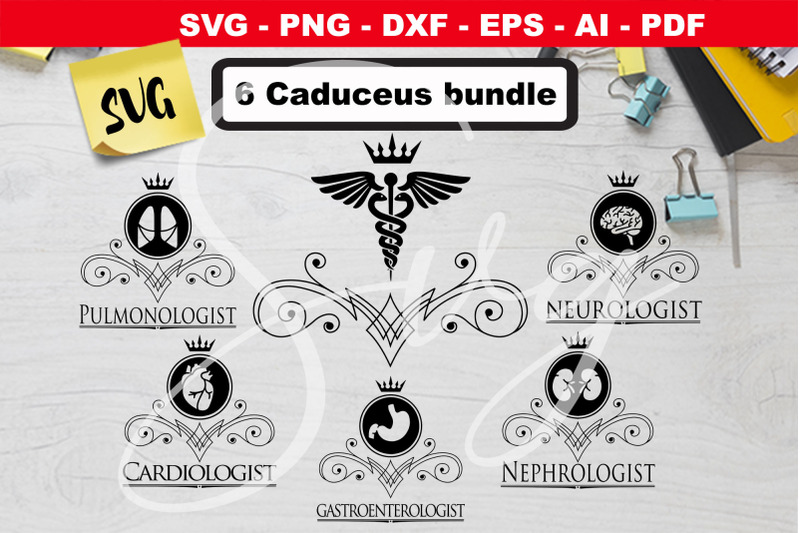 caduceus-svg-medical-symbol-svg-bundle