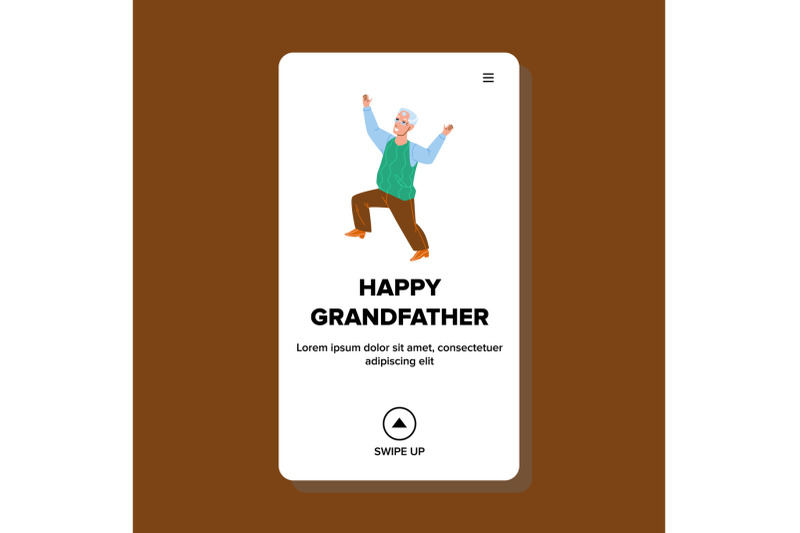 happy-grandfather-celebrate-anniversary-vector