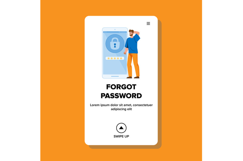 man-forgot-password-for-unlock-smartphone-vector