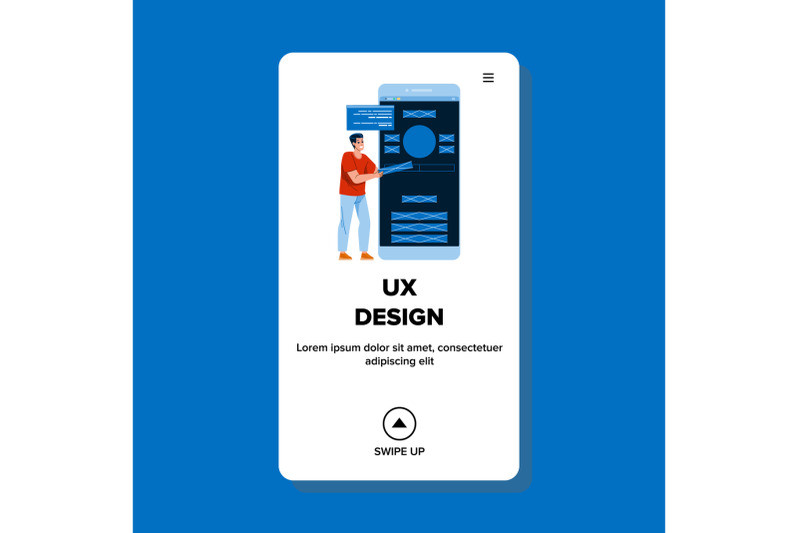 ux-design-freelancer-designer-occupation-vector