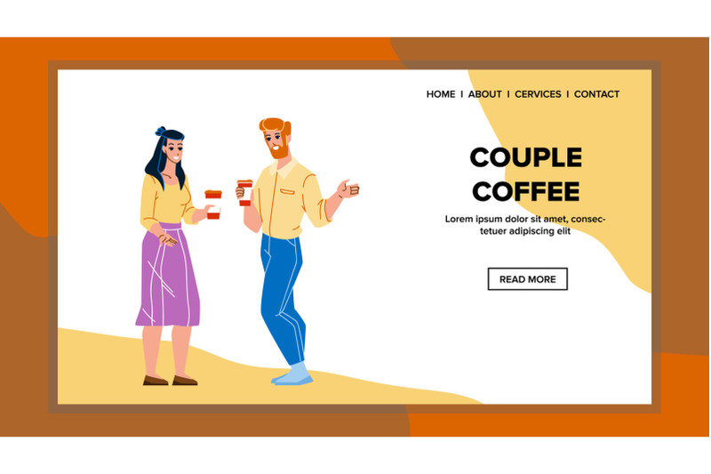 couple-coffee-drink-and-speak-together-vector