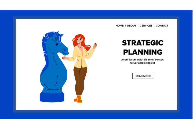 strategic-planning-young-businesswoman-vector