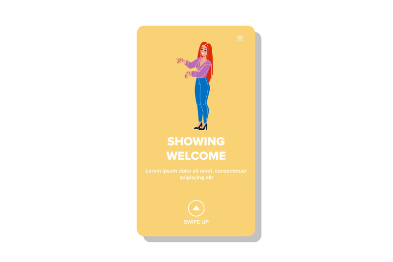 showing-welcome-vector