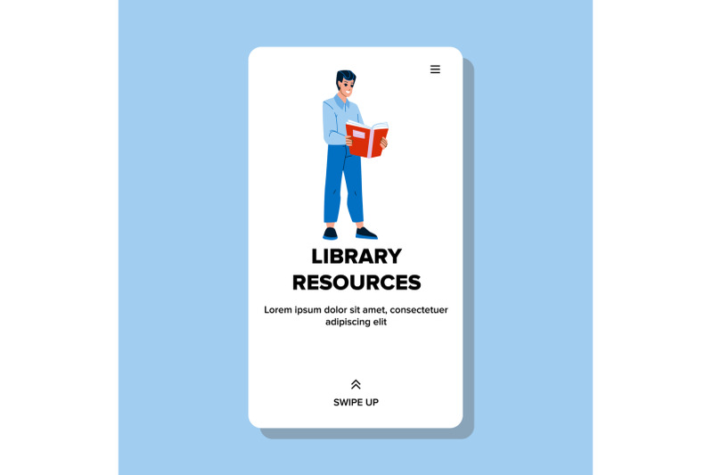 library-resources-vector