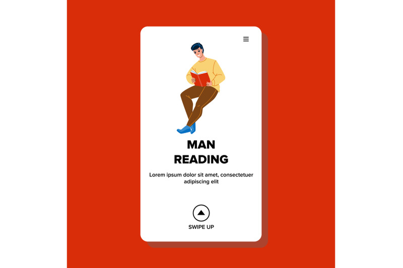 man-reading-vector