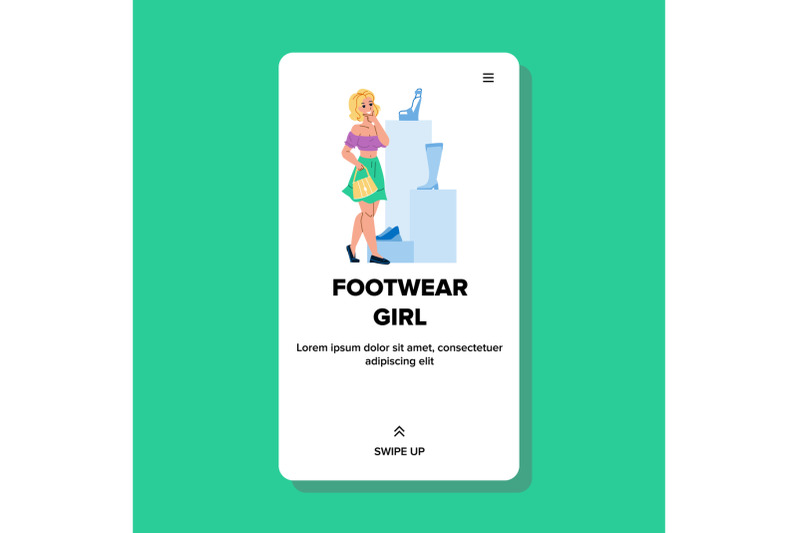 footwear-girl-vector