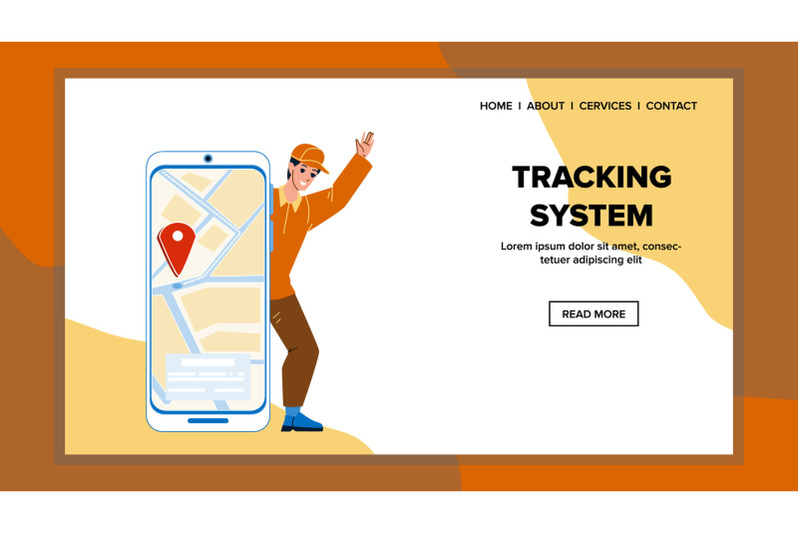 tracking-system-vector